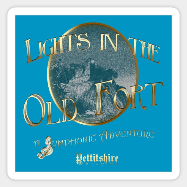 Lights in the Old Fort Title Sticker by Shop Pettitshire 